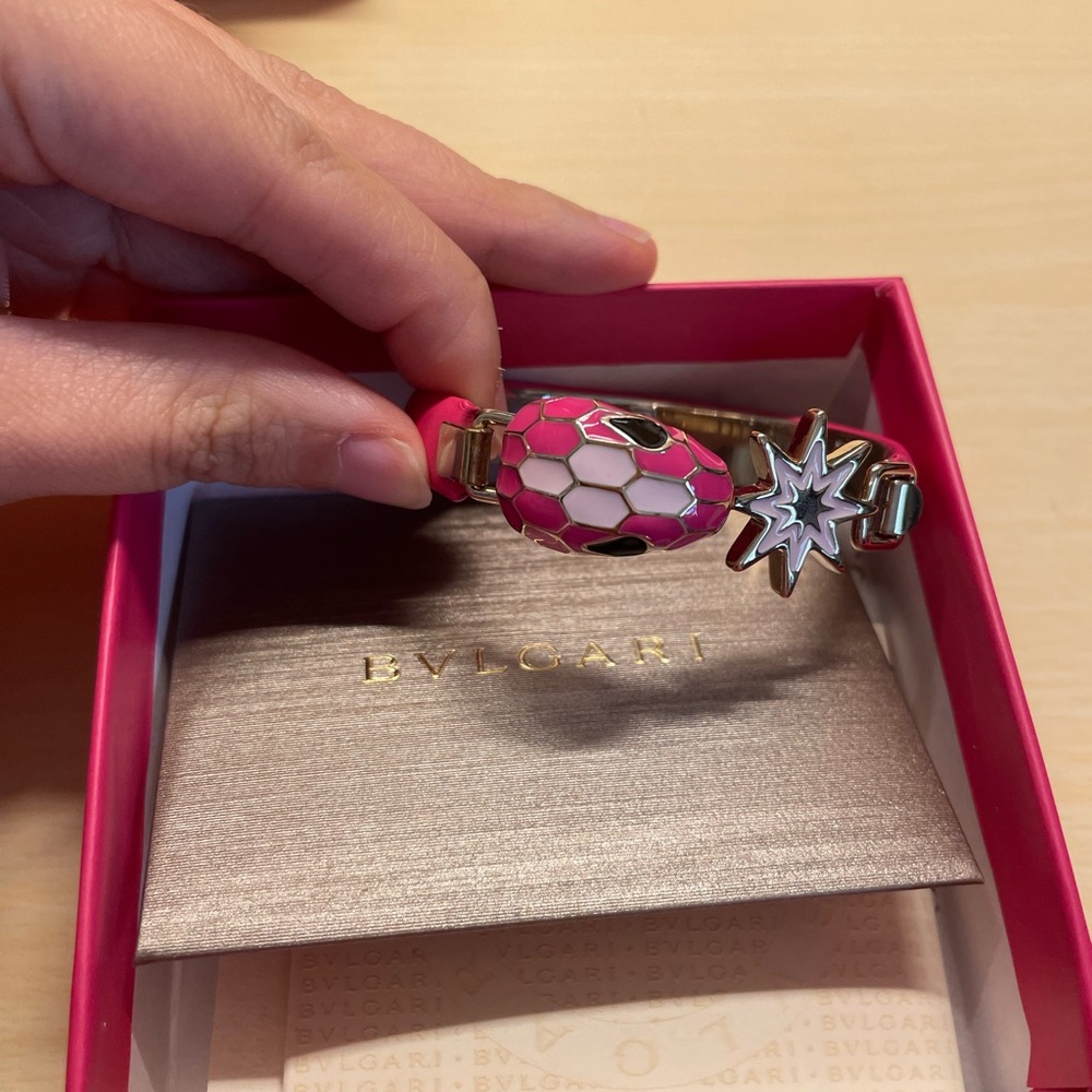 Bvlgari Bulgari Serpenti Forever pink bracelet bangle Small